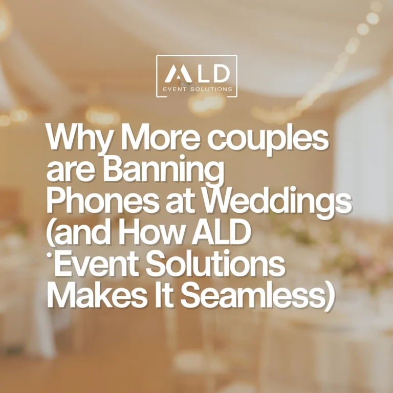Wedding phone ban discussion by ALD Solutions.